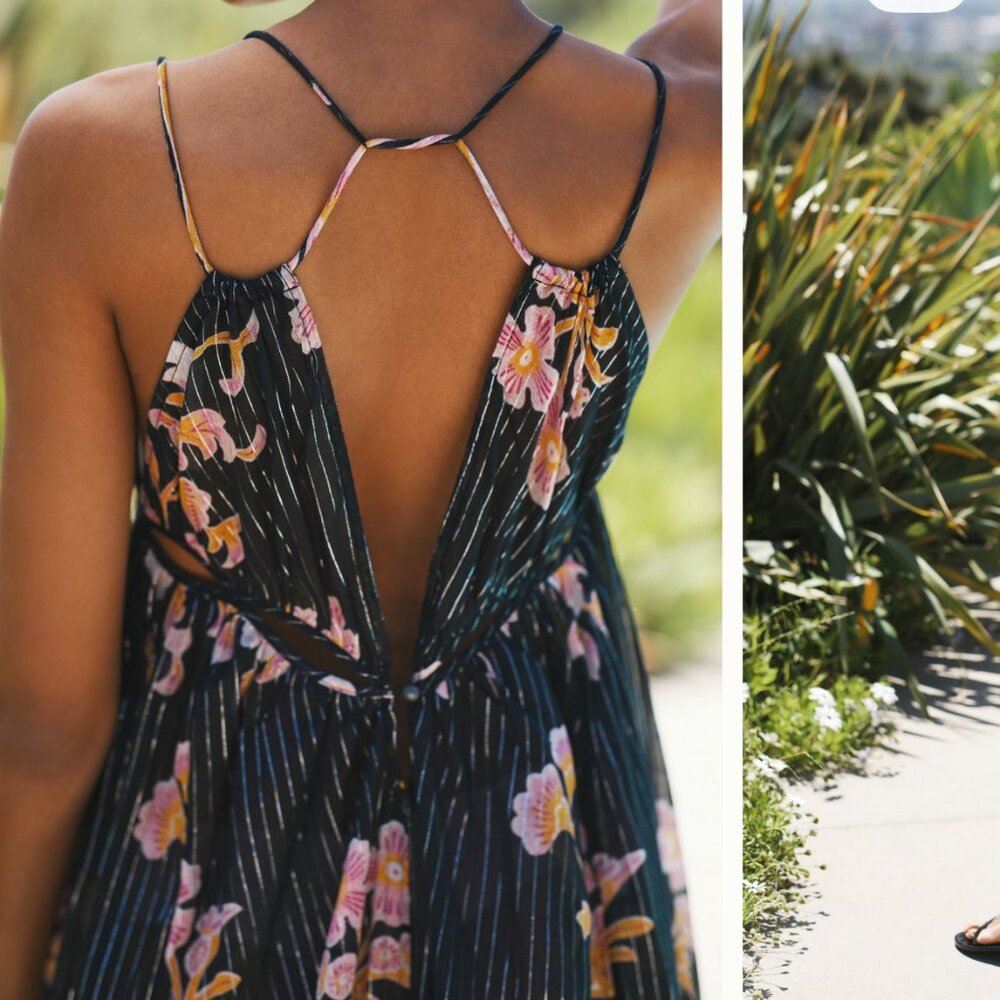 Anthropologie Sheer Cut-Out Maxi Dress - Picture 5 of 14